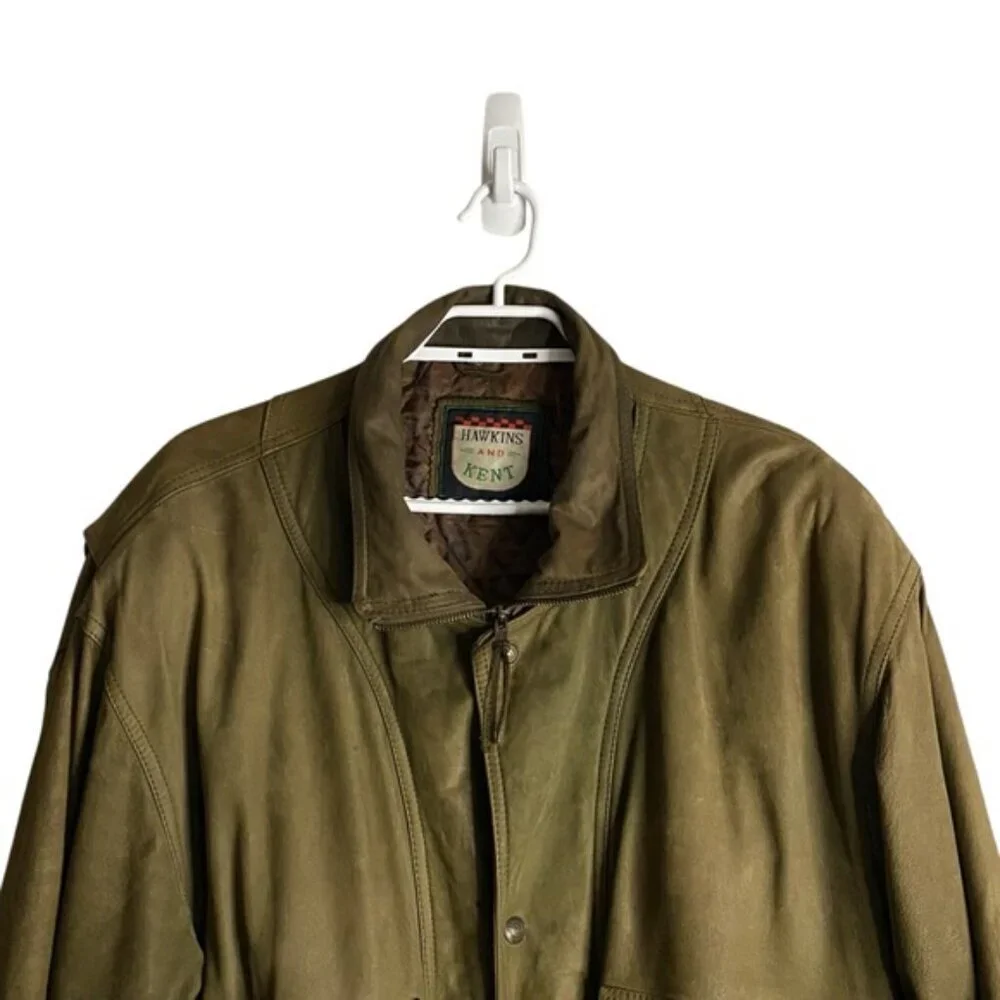 Hawkins and Kent Men's Vintage Brown Military Field Jacket